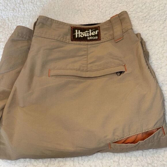 Howler Brothers Men's Heed the Call - Horizon Shorts - Khaki Sz 31- Preowned - Picture 6 of 6